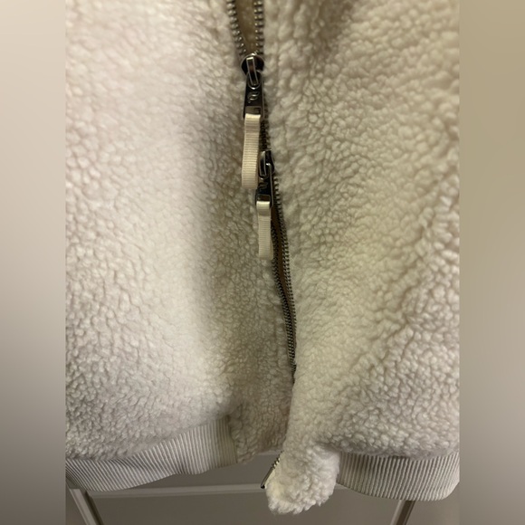 Fabletics Cream Sherpa Jacket - Picture 3 of 5